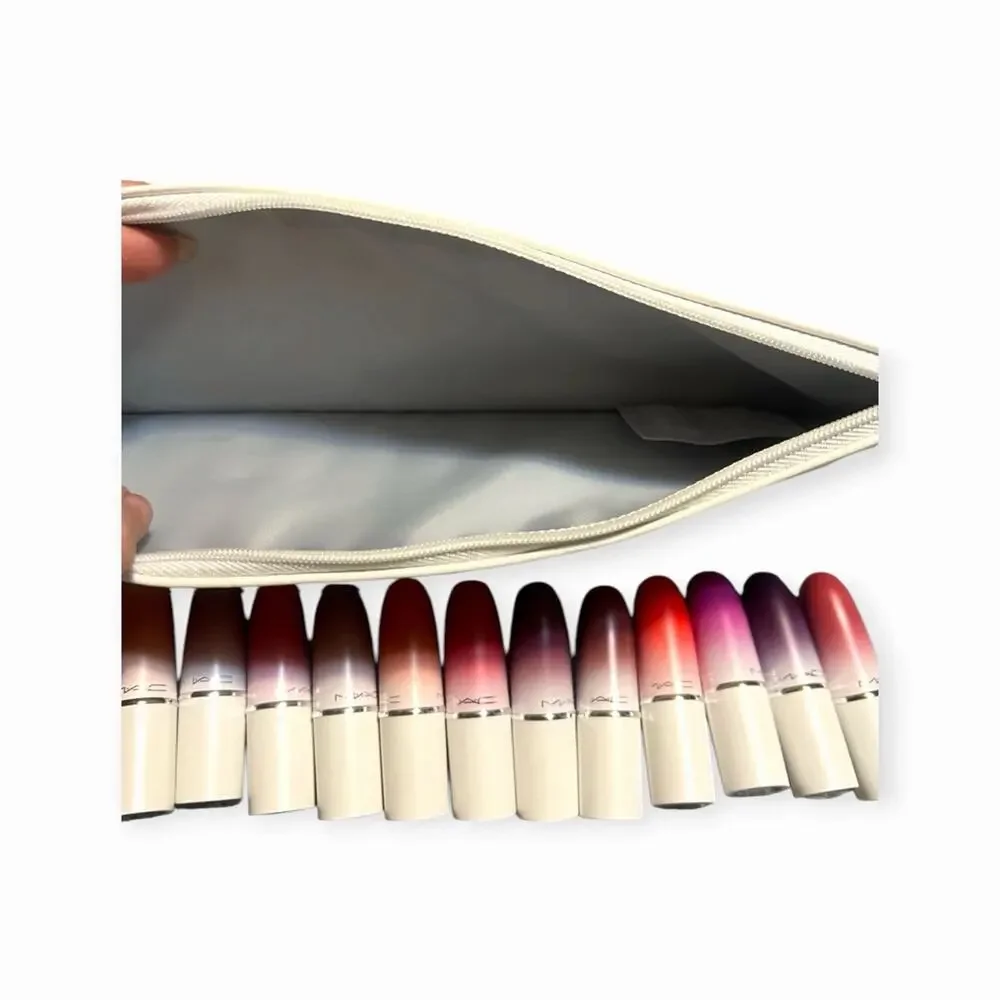 MAC Lips by the Dozen Mini Powder Kiss Lipstick Set - 12pc Vault BRAND NEW